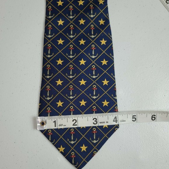 Tommy Hilfiger Men's Two Tone Silk Necktie - Picture 5 of 6